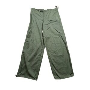 Pacsun Olive Green Low Rise Parachute Pants Gorpcore Outdoors Baggy Y2K Wide XS